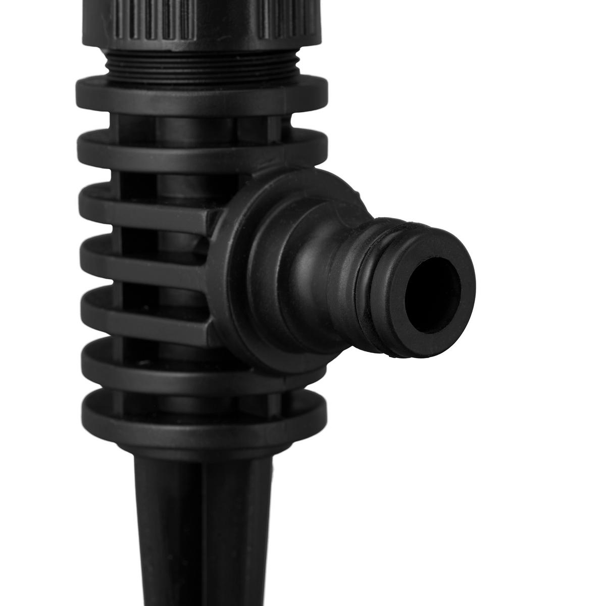 5XSPRÜHREGNER - Schwarz, Kunststoff (6/19/3cm) - Relaxdays