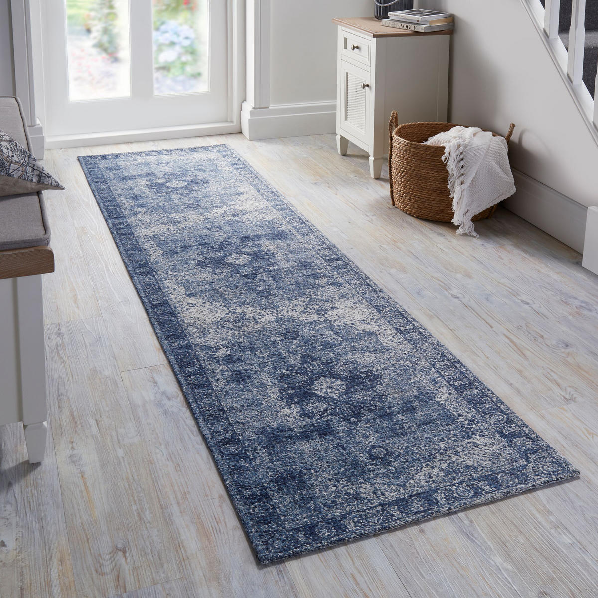 TEPPICH Vintage-Traditionell-Stil COQUET TARA, Blau 60x230 cm - Blau, Textil (60/230cm) - KADIMA DESIGN