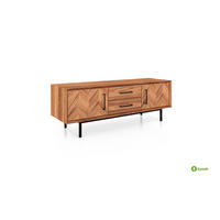 KOMMODE NIEDRIG LEON Kernbuche - Kernbuche, Holz (144/50/45cm) - byoak