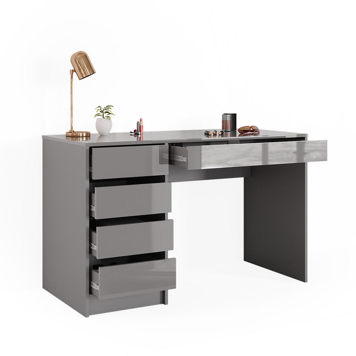 SCHREIBTISCH Sherry Grau 120 cm - Grau, Holzwerkstoff (120/55/75cm) - Vicco