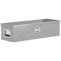 WERKZEUGKISTE, Aluminium-Box mit breiten Griffen, 99 x 33 x 25,5 cm, Silber - Multicolor, Metall (33/25.5/99cm) - FORIOUS