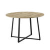 ESSTISCH NOA Sandeiche, 110/110/76 cm - Schwarz/Eiche San Remo, Holzwerkstoff/Metall (110/110/76cm) - B&D Home