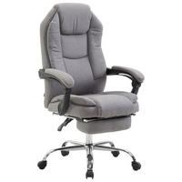 BÜROSTUHL Castan, Stoff Grau - Grau, Textil/Metall (67/124/64cm) - TPFLiving