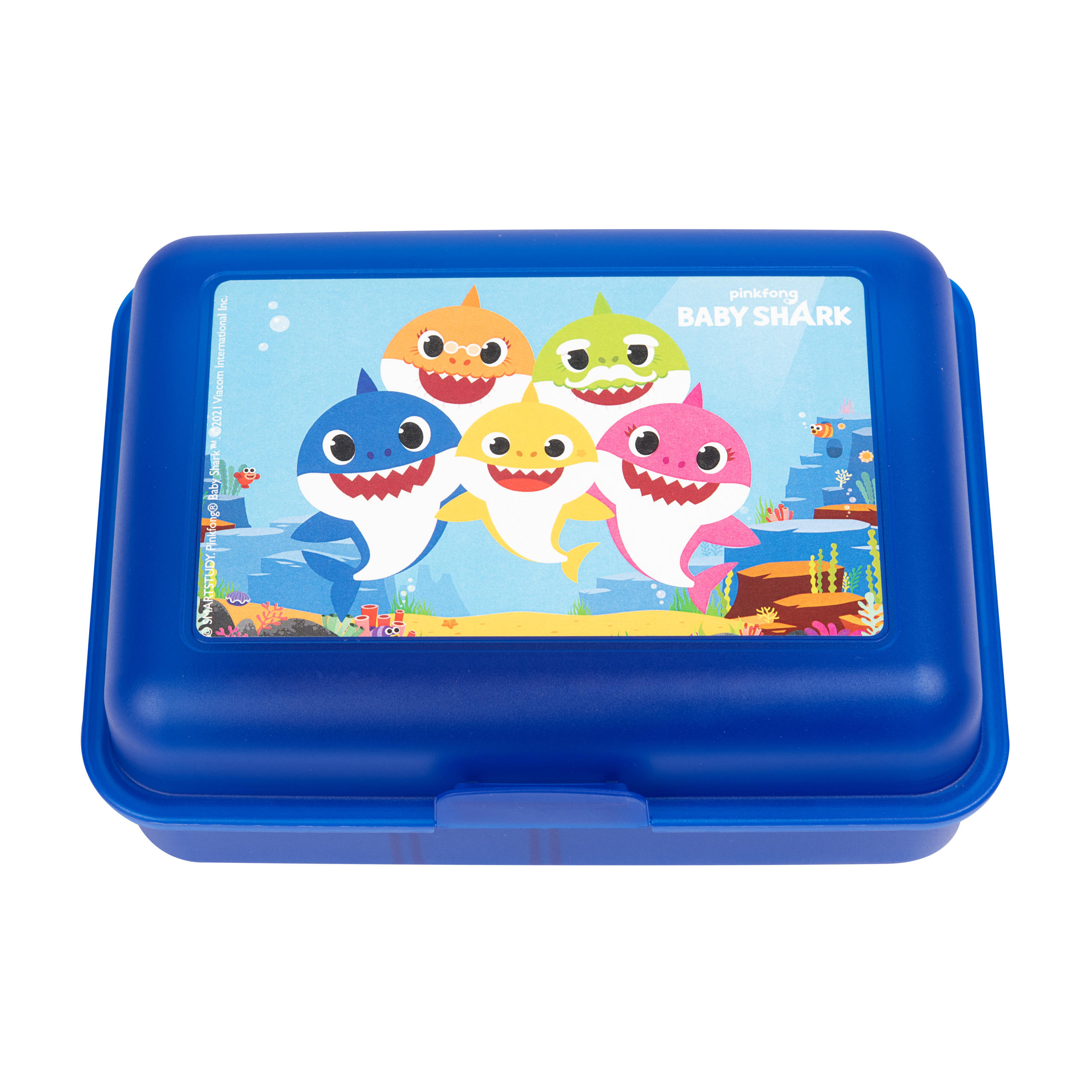 BROTDOSE Baby Shark Blau 17,5 x 12,8 x 6,9 cm - Blau, Kunststoff (17.5/6.9/12.8cm) - United Labels