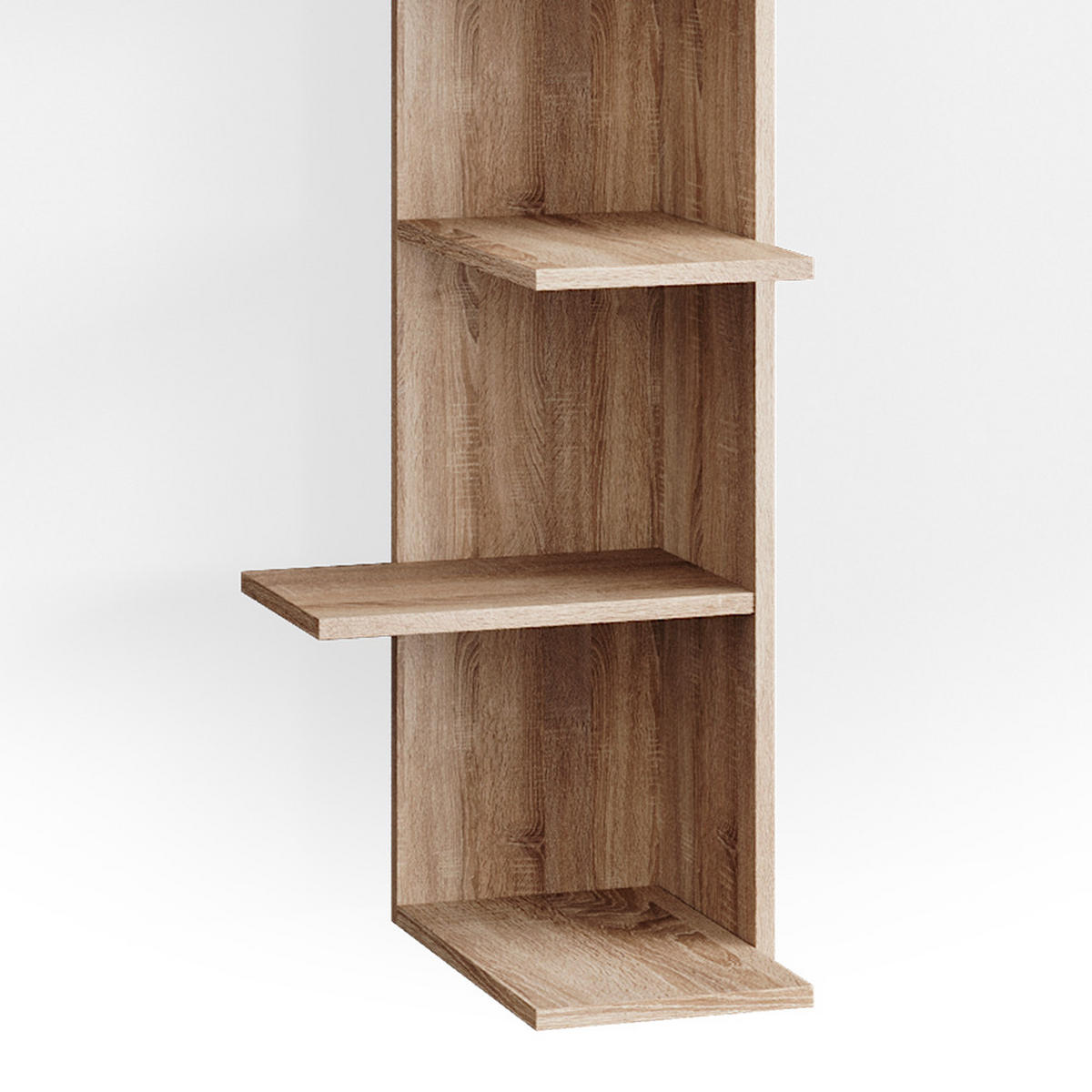 ECKREGAL Tera Sonoma 37 x 140.1 cm - Sonoma Eiche, Holzwerkstoff (37/140.1/37cm) - Vicco