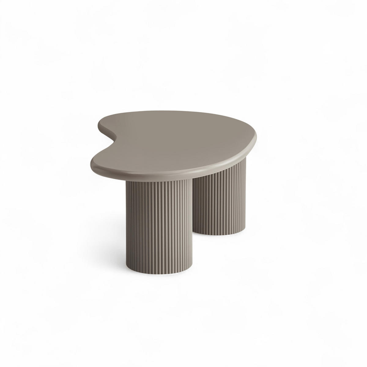COUCHTISCHE 2er Set Beige - Taupe/Graubraun, Holzwerkstoff (130/70/50cm) - Furnhouse