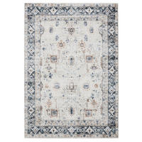 VINTAGE-TEPPICH George waschbar 80x150 cm - Creme/Grau, Kunststoff (80/150cm) - benuta