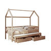 HAUSBETT Asher 90 - Naturfarben, Holz (90/200cm) - MIRJAN24