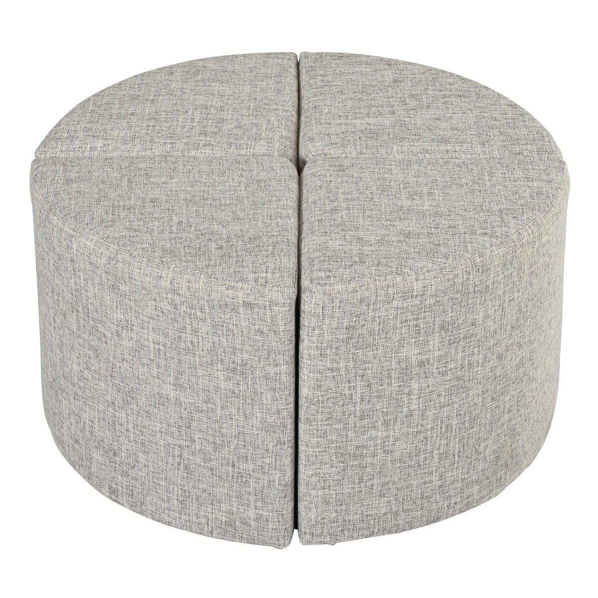 COUCHTISCH-SET DE-37043 oval mit Schiebetüren und Hockern Nussbaum - Walnussfarben, Holzwerkstoff (120/60/51.5cm) - ComfortXL