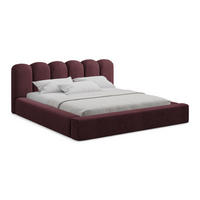 POLSTERBETT mit Bettkasten und Lattenrost 200x238 Rot - Bordeaux/Rot, Kunststoff/Textil (160/200cm) - Makamii