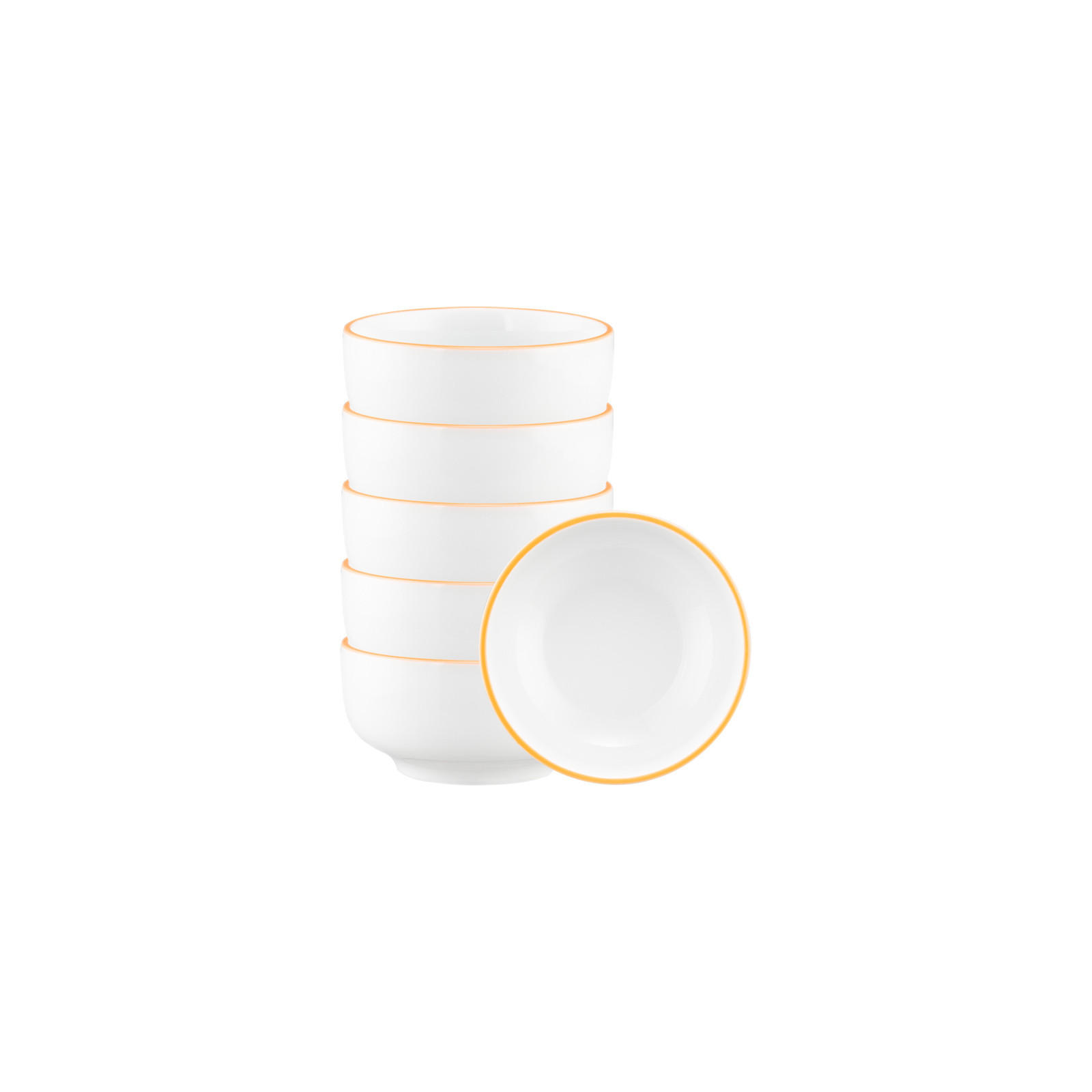 DIPSCHALEN Sento Home Pure Lines Mango Orange ø 8,6 cm 6er Set - Orange, Keramik (8.6cm) - Seltmann Weiden
