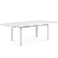 ESSTISCH COSPE ausziehbar bis 240cm, weiß - Eichefarben/Weiß, Holz (160/77/90cm) - KONSIMO®