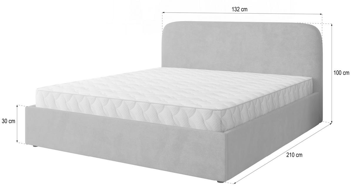 POLSTERBETT RENIVE K 120x200 cm mit Bettkästen - Gelb - Gelb, Holz/Textil - MASSENO