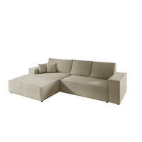 ECKSOFA Corunia In Poso - Beige, Holzwerkstoff/Textil (294/185cm) - Fun Möbel