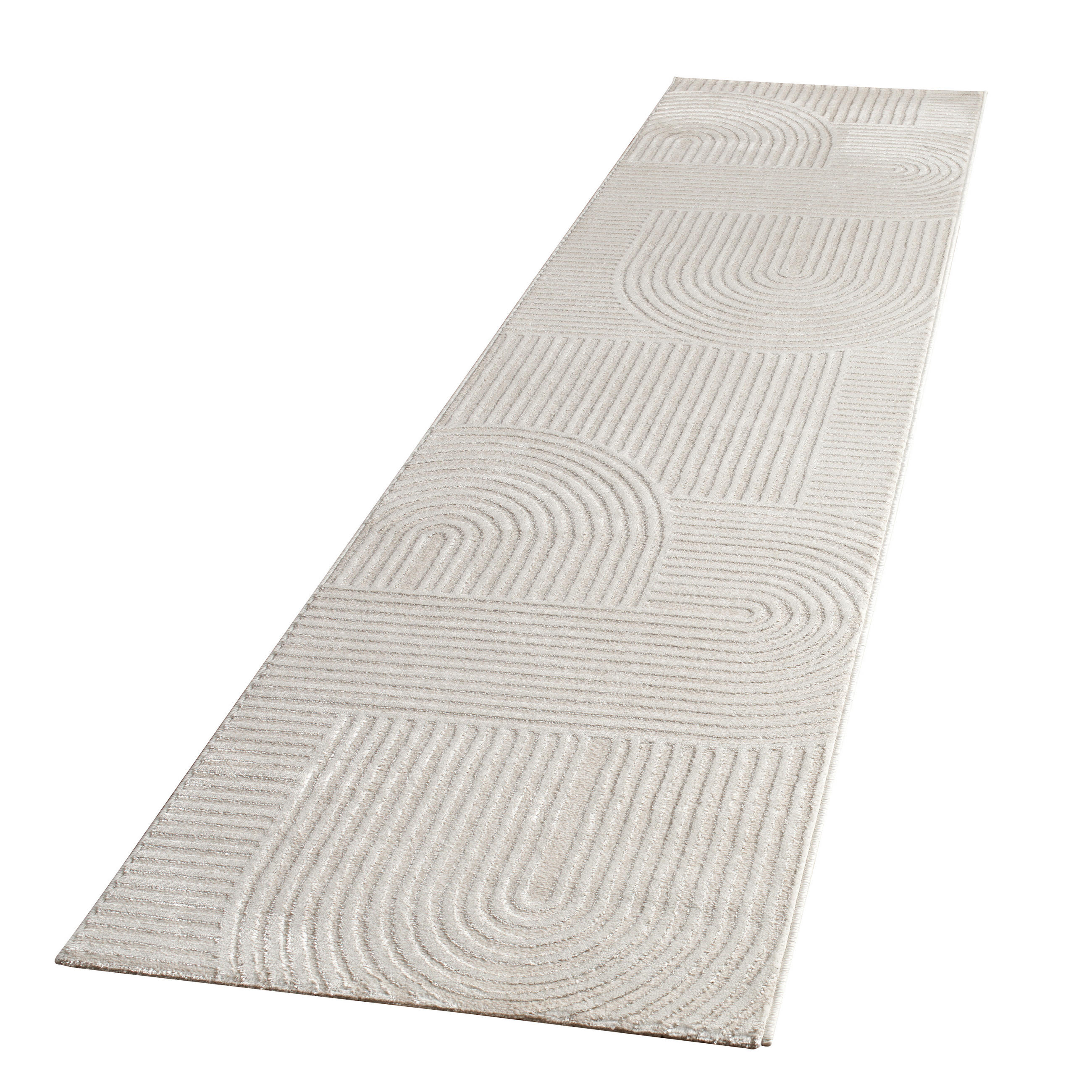 KURZFLORTEPPICH 80/300 cm Santorini 613 - Creme, Textil (80/300cm) - Paco Home