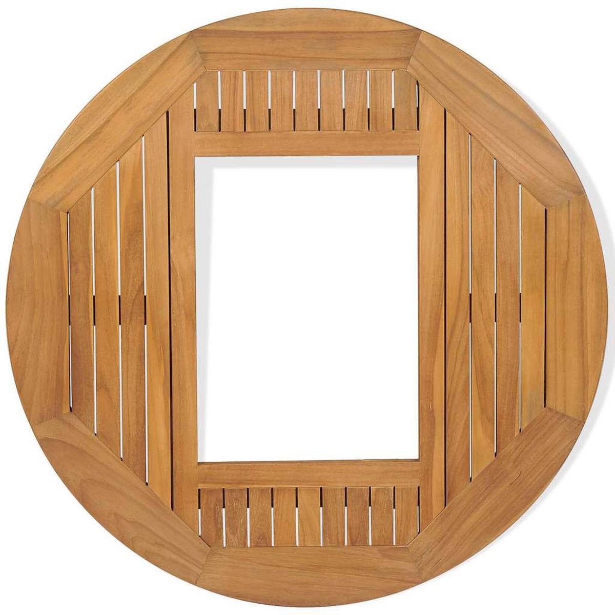 BIERKASTENTISCH Teak 70 Cm - Braun, Holz (70/70/7.5cm) - vidaXL