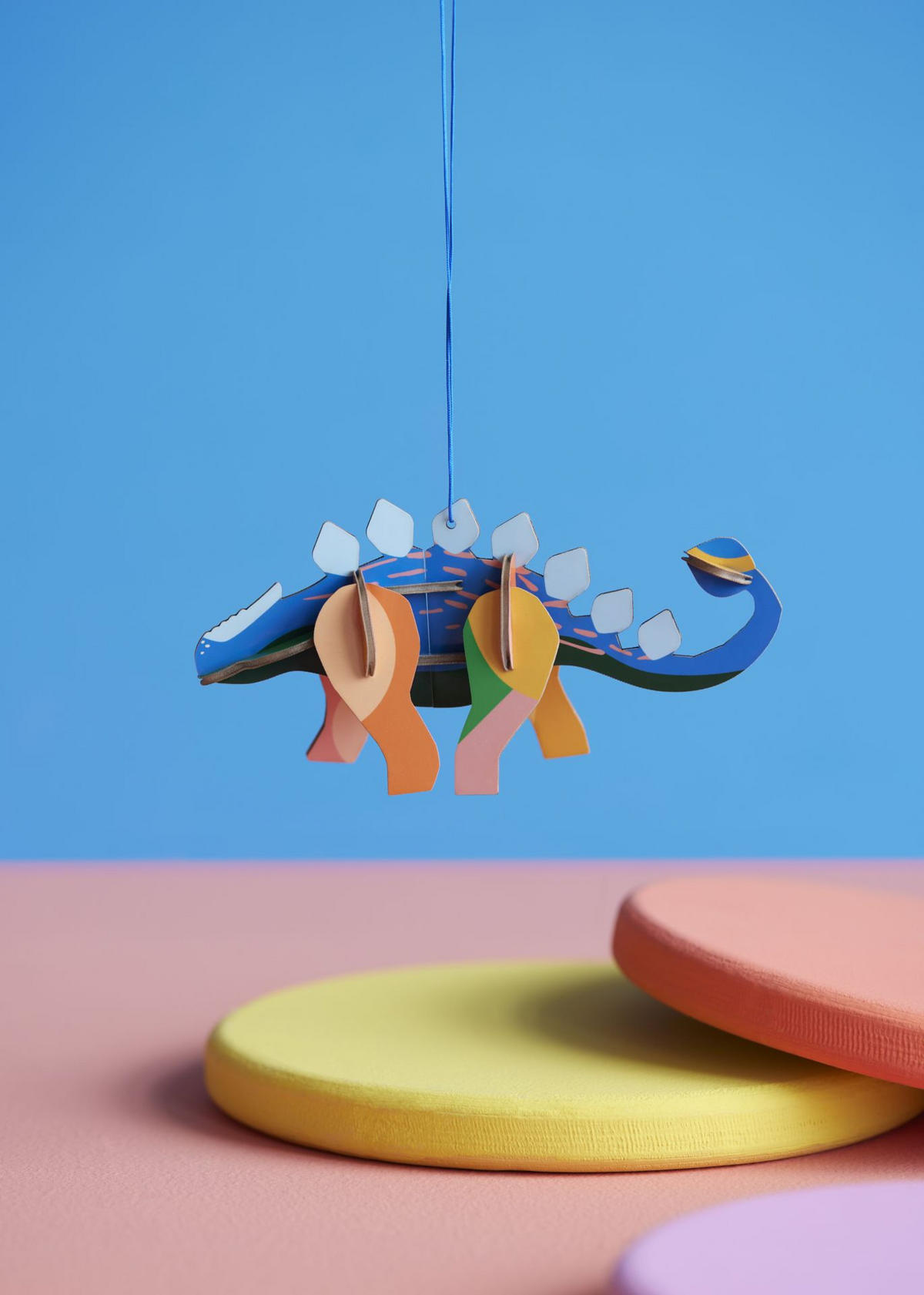 WANDSKULPTUR Bunt 4/6,6 cm - Multicolor, Wellpappe (0.05/6.6/13cm) - Studio Roof