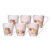 HENKELBECHER Capybara bunt 360 ml 6er Set - Multicolor, Keramik (0.36L) - Ritzenhoff Breker