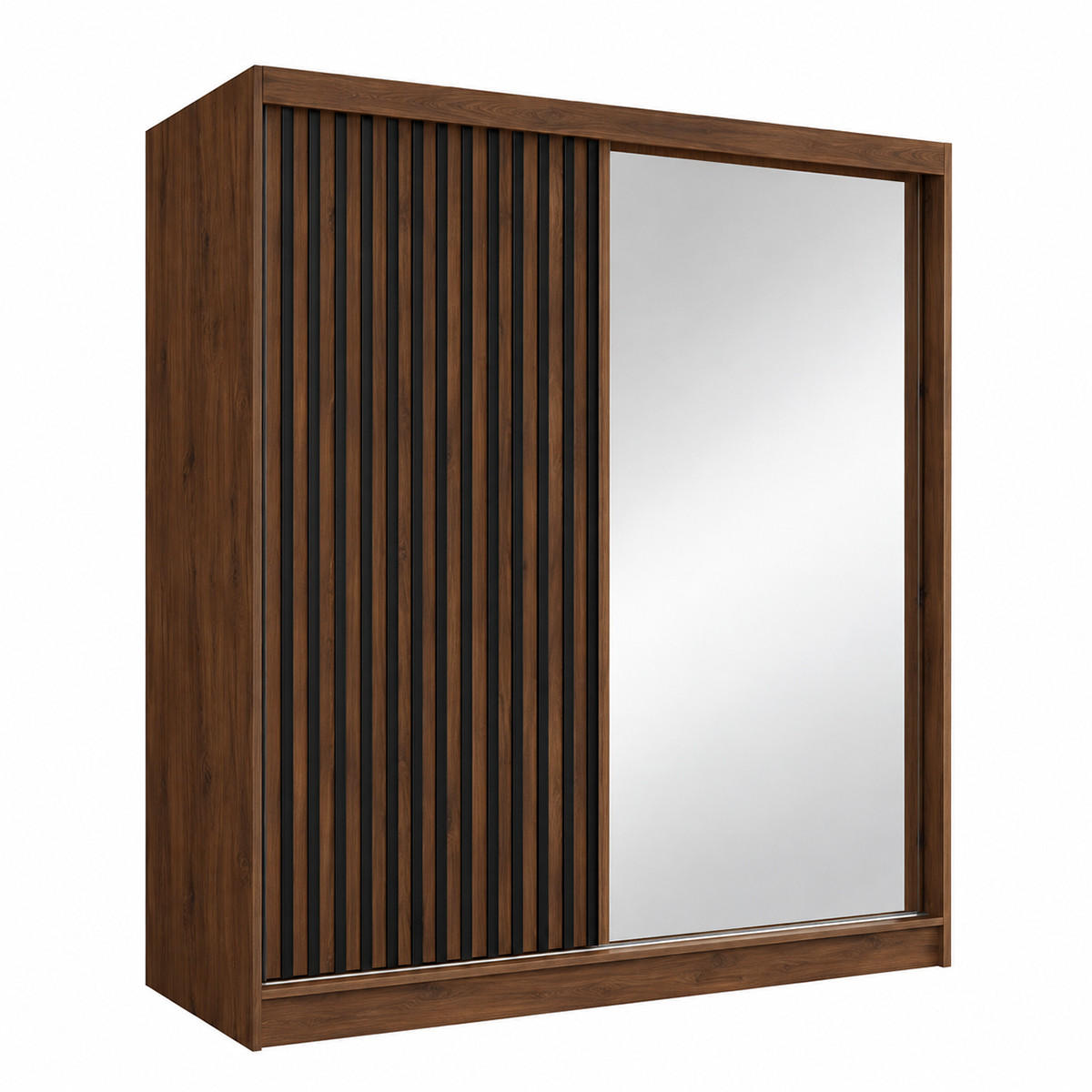 KS Home Concept Kleiderschrank Nussbaum 200x216x61 cm