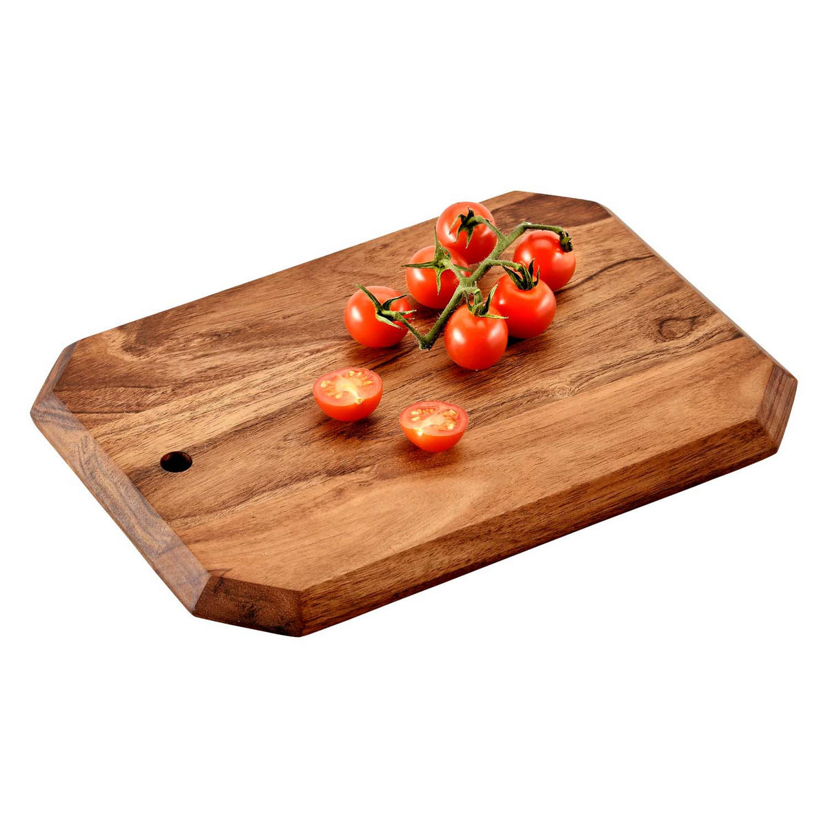 SCHNEIDEBRETT, 5 Stück, 8-eckig, Akazie - 28 x 20cm - Naturfarben, Holz (20/28cm) - Kesper