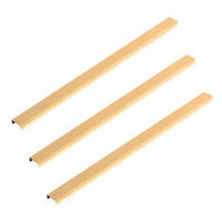 DEKOLEISTE für Akustikpaneel FIRE 3er Set - 50 cm - Goldfarben, Metall (50/1.3/2.7cm) - Home Deluxe