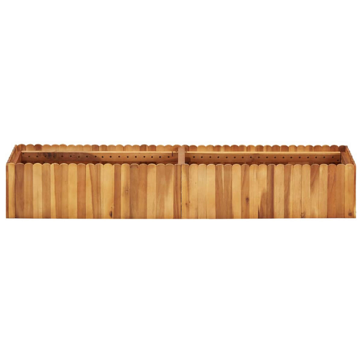 HOCHBEET aus Holz JONA 150x30x25 cm Akazienholz - Braun, Holz (150/25/30cm) - DELUKE