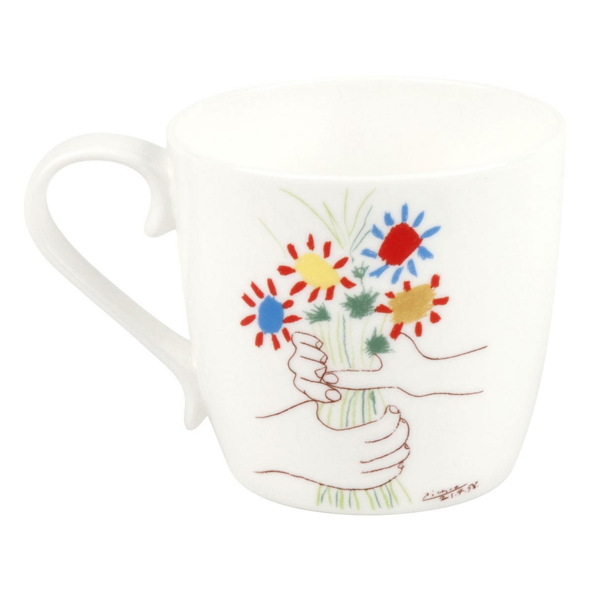 KAFFEEBECHER Picasso Le Bouquet de lAmitié Becher - Naturfarben, Keramik (0.42L) - Könitz