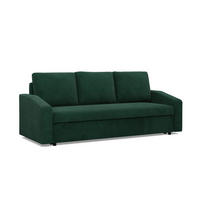 SOFA 3-SITZER MIT SCHLAFFUNKTION NEO, Cord - Dunkelgrün - Grün, Textil (220/92/92cm) - Mebligo