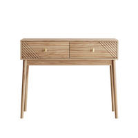 KONSOLENTISCH mit 2 Schubladen MDF Oak - Eichefarben, Holz (100/35/80cm) - Meubliv