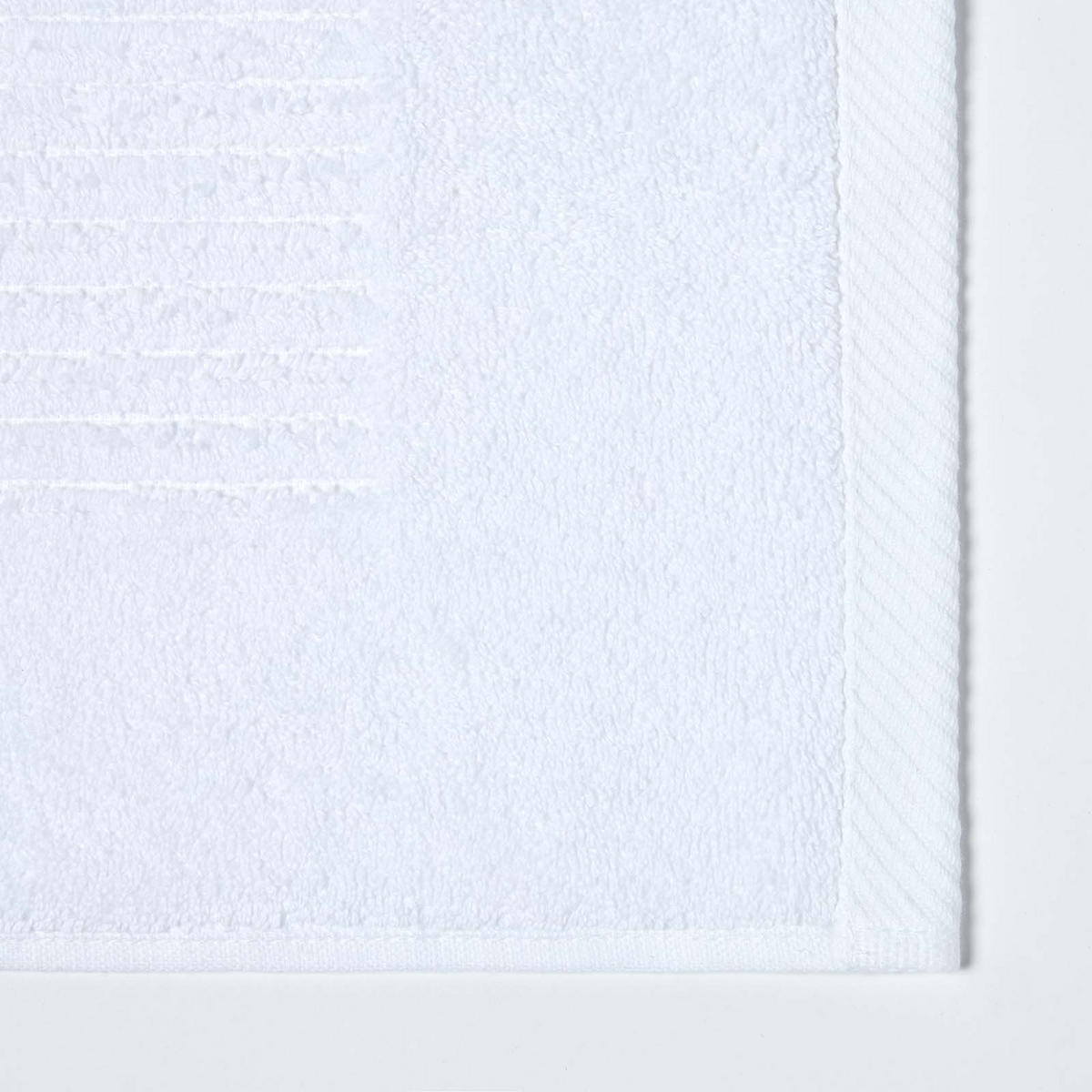 BADEMATTE Imperial 50/80 cm, Baumwolle - Weiß, Textil (50/80cm) - Homescapes