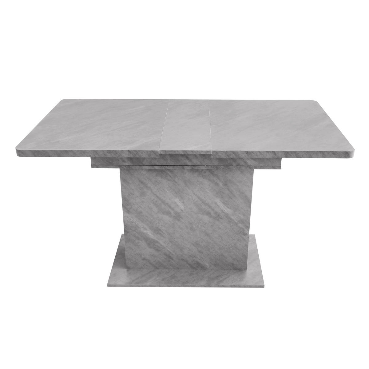 ESSTISCH Erweiterbarer grau - Grau, Holz (130/70/75cm) - Urban Meuble