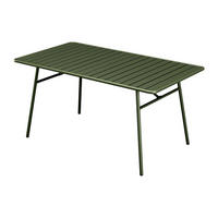 GARTENTISCH L.200 cm - Metall - Kaki - MIRMANDE von MYLIA - Dunkelgrün, Metall (100/200/75cm) - Vente-Unique
