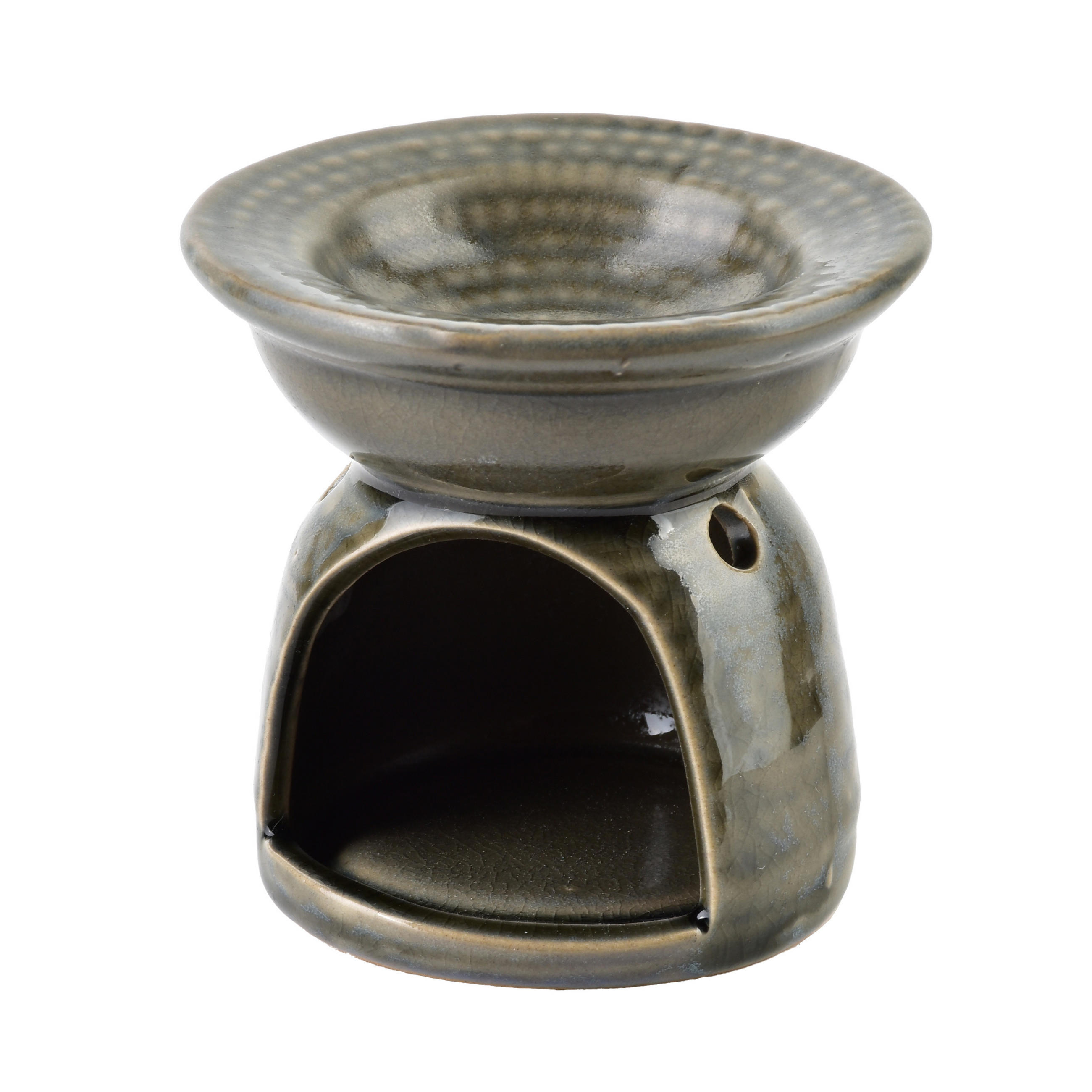 DUFTLAMPE Basic Grau 7.8/6/7.5 cm Keramik - Grau, Keramik (7.5cm) - Mondex