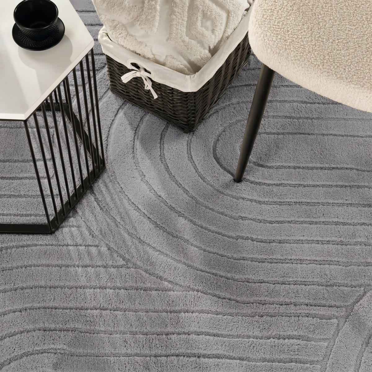 HOCHFLORTEPPICH 200/280 cm Tokio 471 - Grau, Textil (200/280cm) - Paco Home