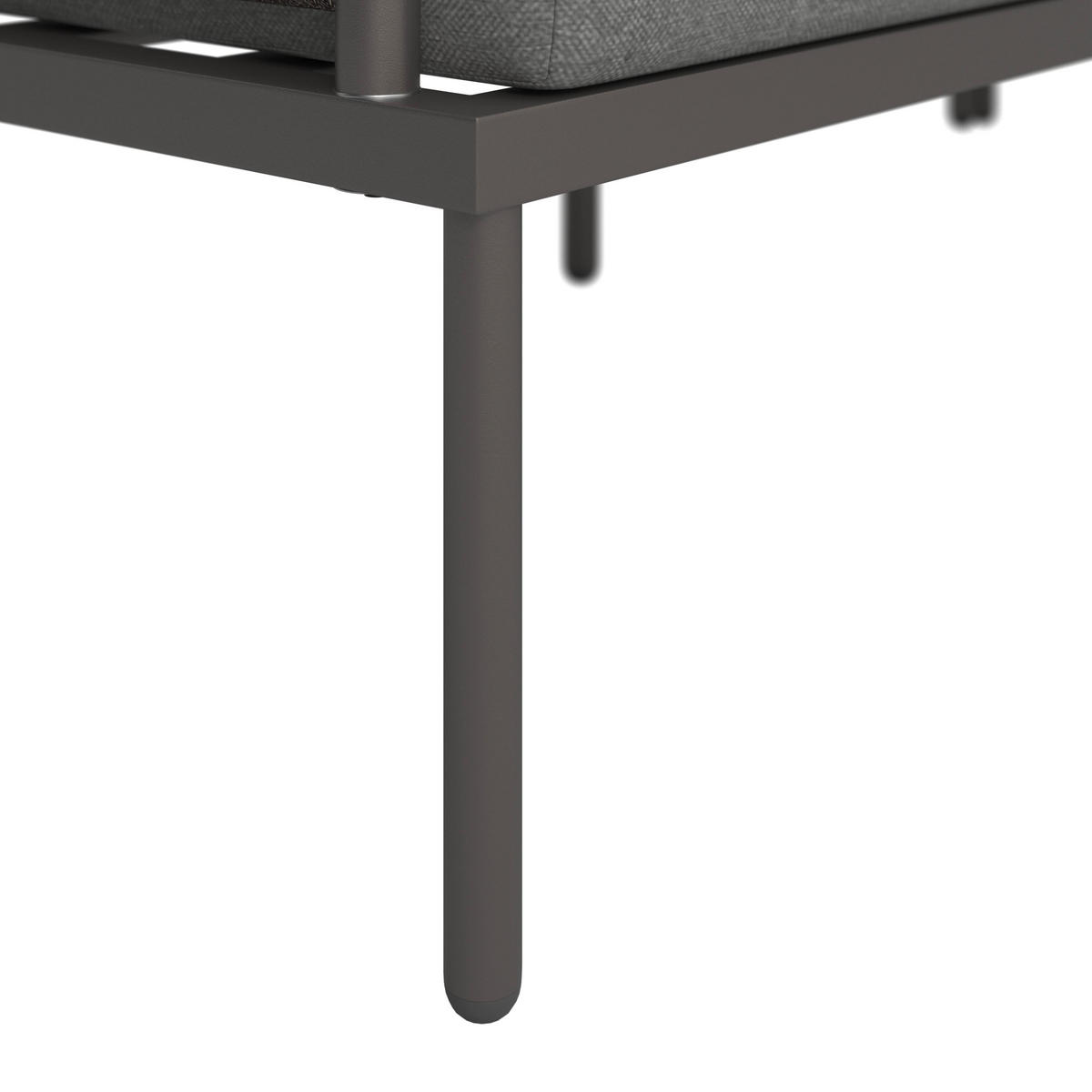 LOUNGEGARNITUR Elora Hellgrau Outdoorstoff/Metall +Abdeckung - Hellgrau, Metall