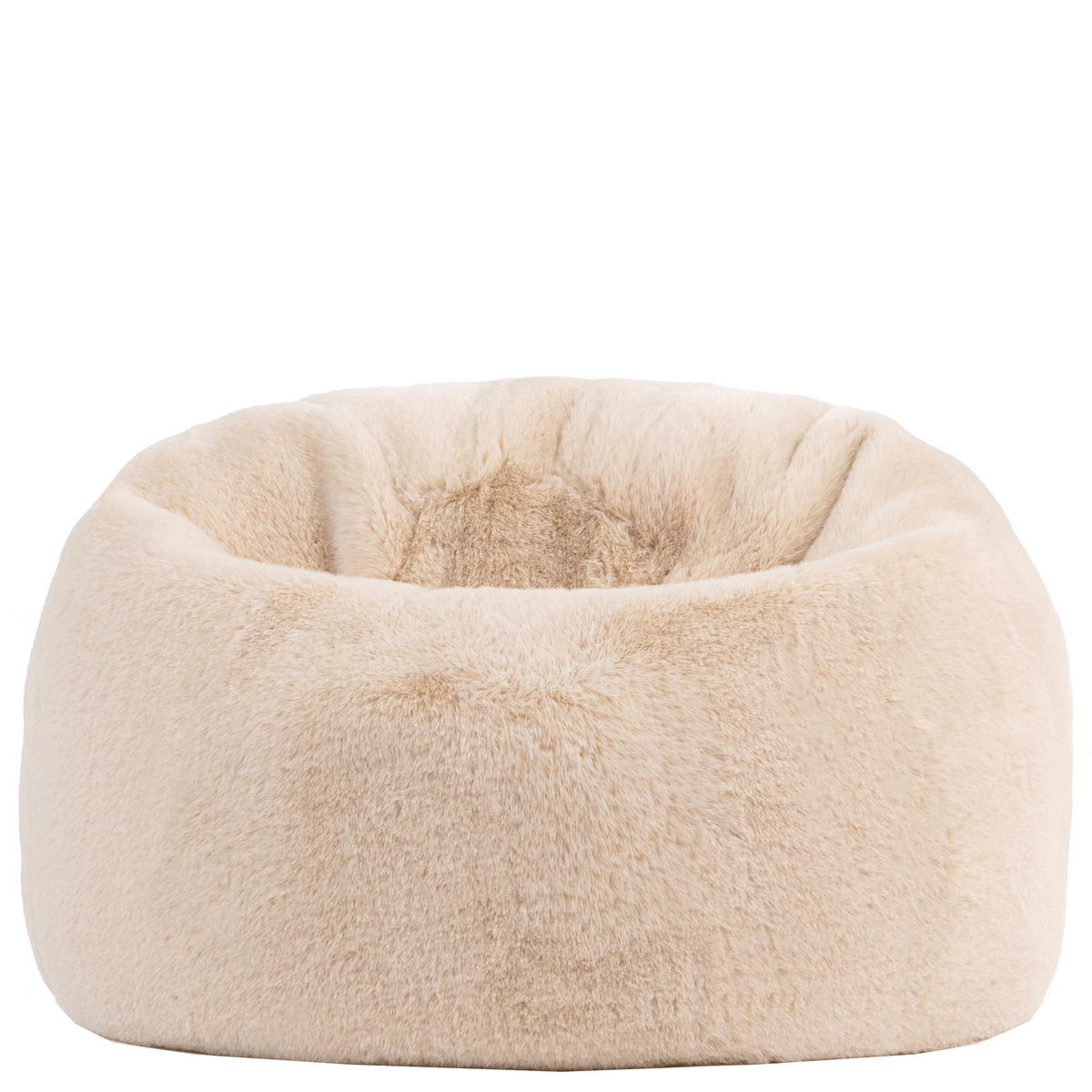KINDERSITZSACK Kingston Kaninchenkunstfell - Beige, Textil (80/45/80cm) - icon