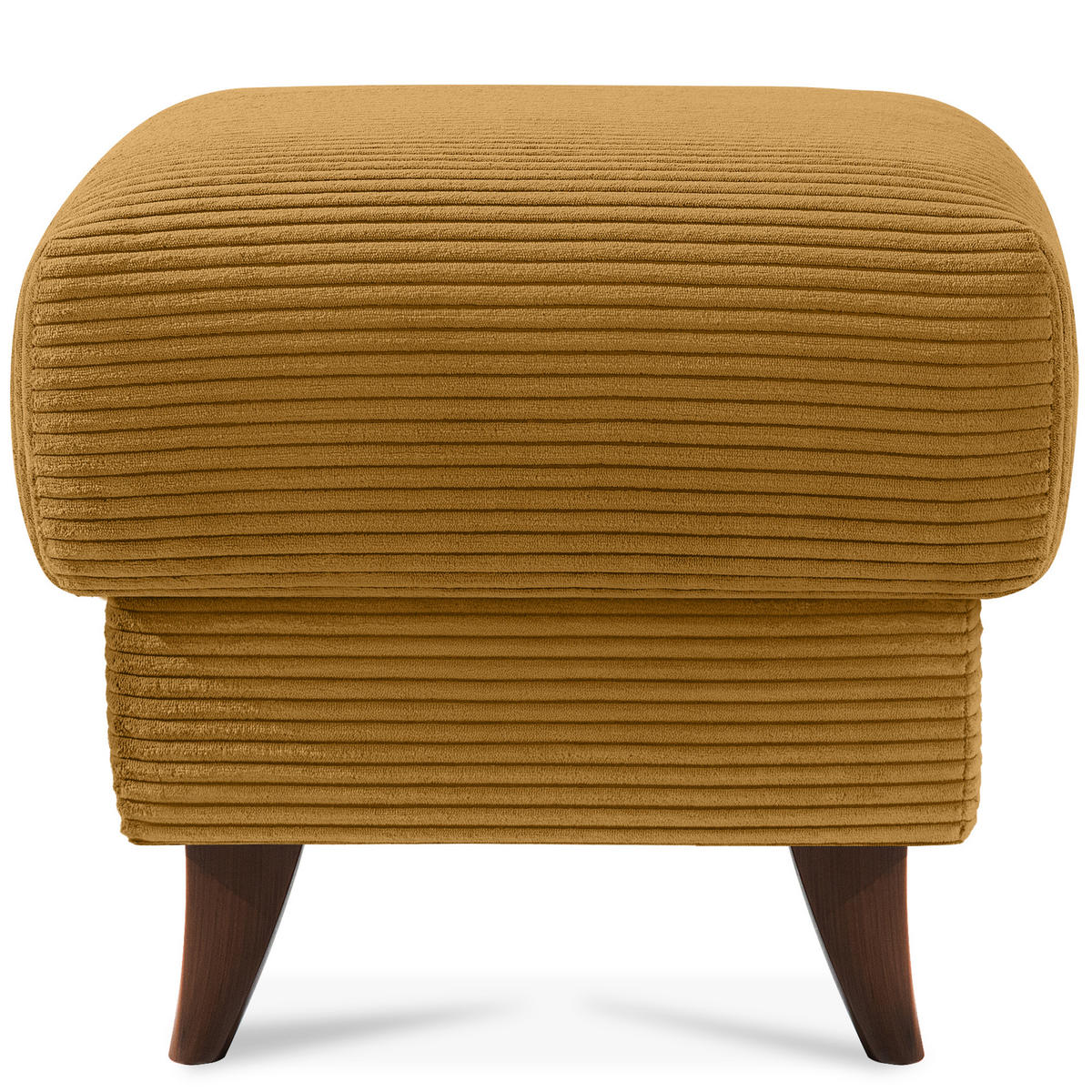 FUẞSTÜTZE GUSTAVO II, Gelb - Gelb/Braun, Holz/Holzwerkstoff (53/49/53cm) - KONSIMO®