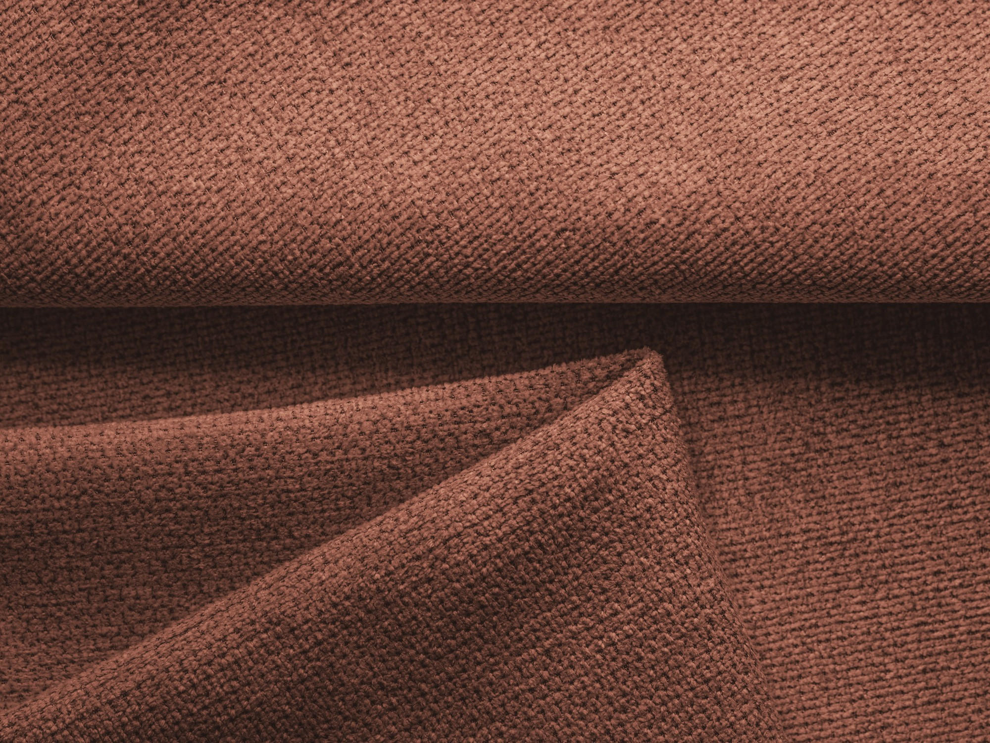 Thumbnail - Makamii Ecksofa, Hellrosa, Textil, Füllung: Schaumstoff, L-Form, Ottomane links, 207x148 cm, Made in EU, Wohnzimmer, Sof...