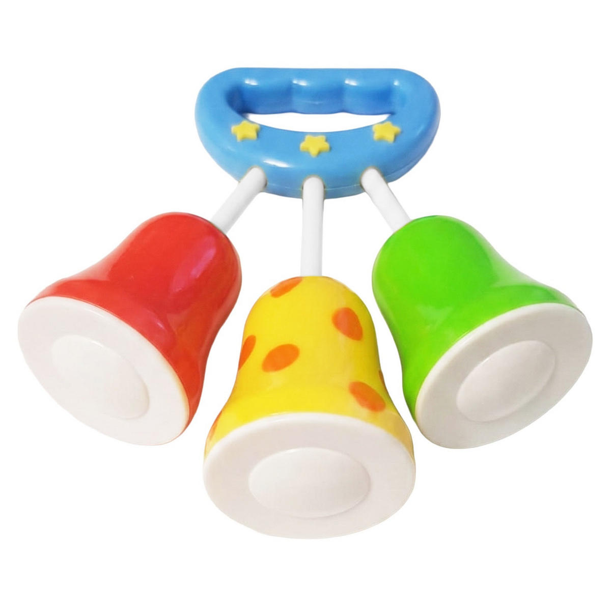 BABY-RASSEL Glöckchen Greifling - Multicolor, Kunststoff (4.5/13.5cm) - Bieco Spielwaren