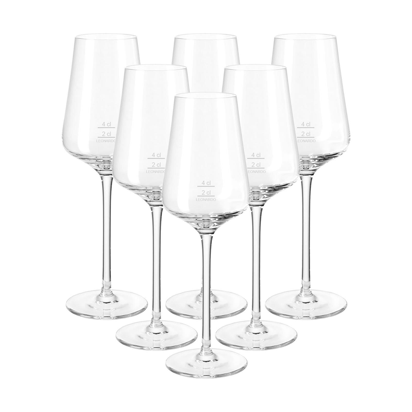 DIGESTIFGLÄSER GEEICHT Puccini Gastro-Edition transparent 4 cl 6er Set - Transparent, Glas (0.04L) - Leonardo Living