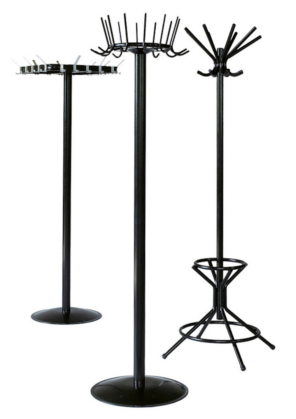 GARDEROBE Aus Metall Höhe 178 cm Drehbare Krone & 8 Doppelhaken Grau - Grau, Metall (62/178/62cm) - PROREGAL