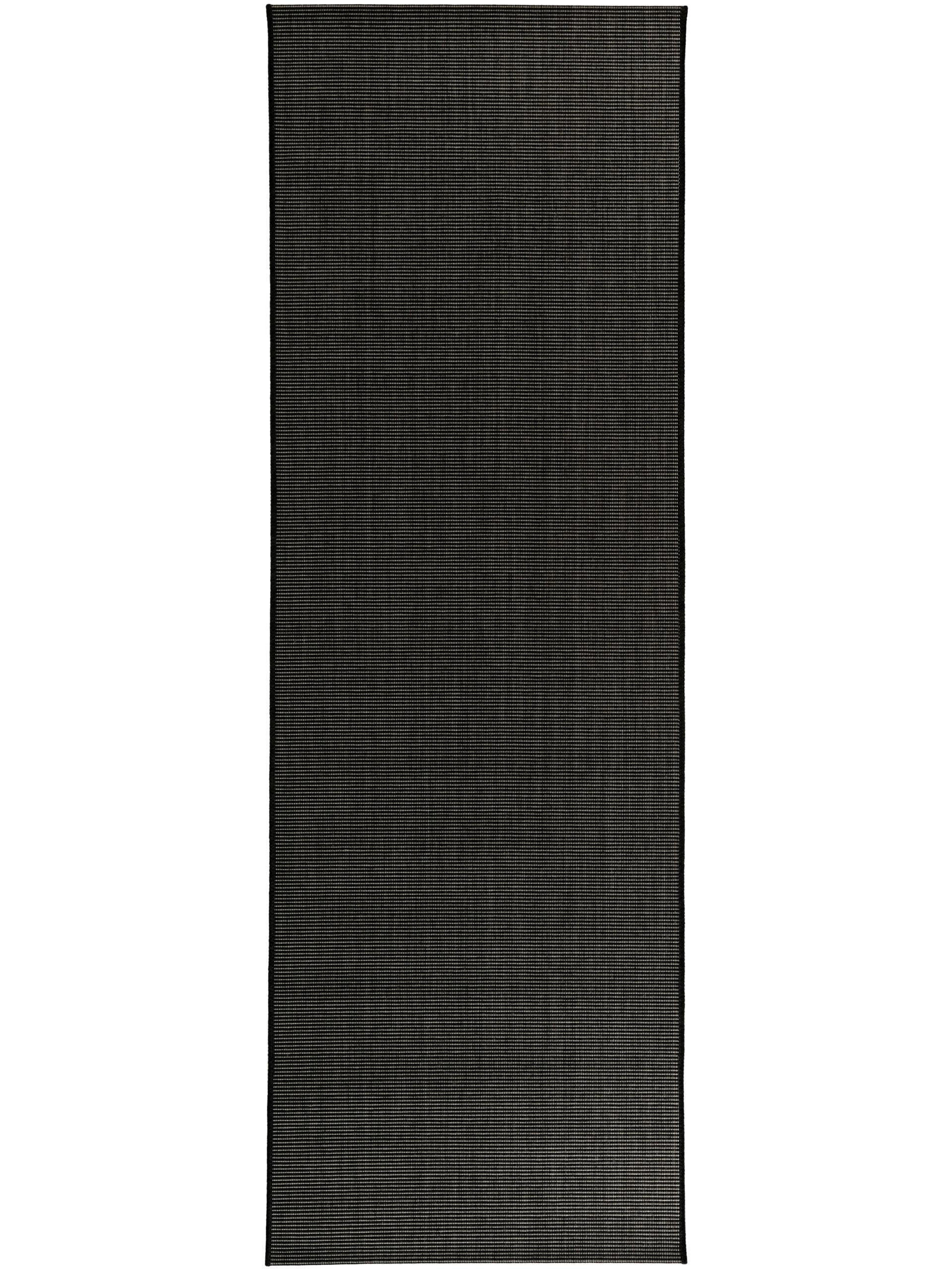 OUTDOORLÄUFER Metro Schwarz 80x240 cm - Schwarz, Textil (80/240cm) - benuta Nest