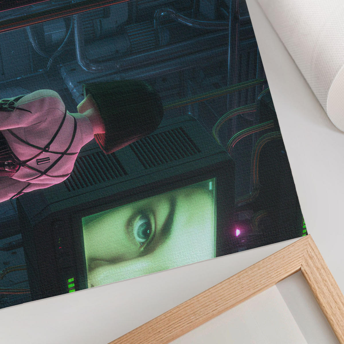 POSTER - 42x29 cm (A3) - Patryk Michalski - Futuristische Technologie - Grün, Textil (42/29.7/0.1cm) - TULUP