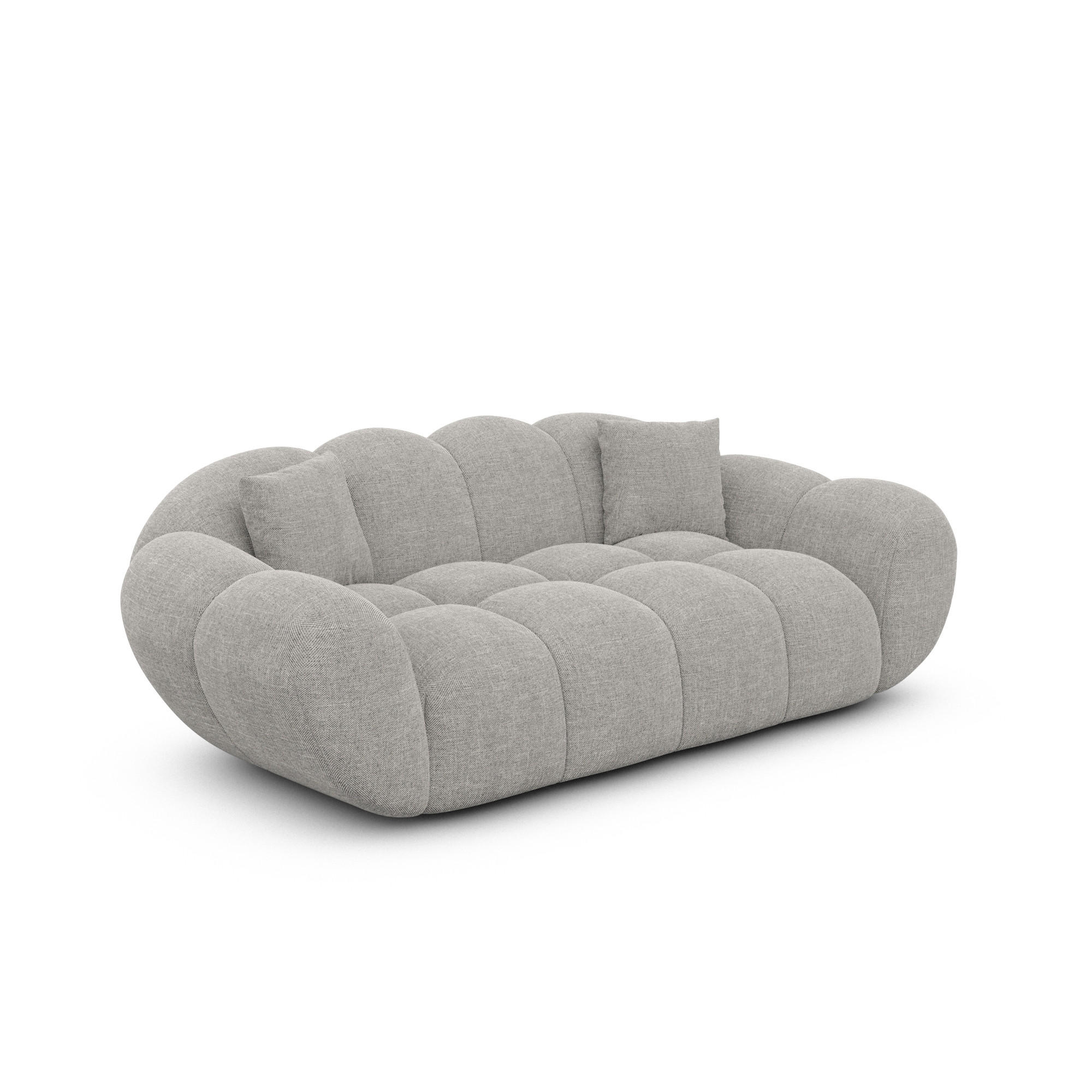 Varoyal 2-Sitzer-Sofa Hellgrau 200x70x93 cm