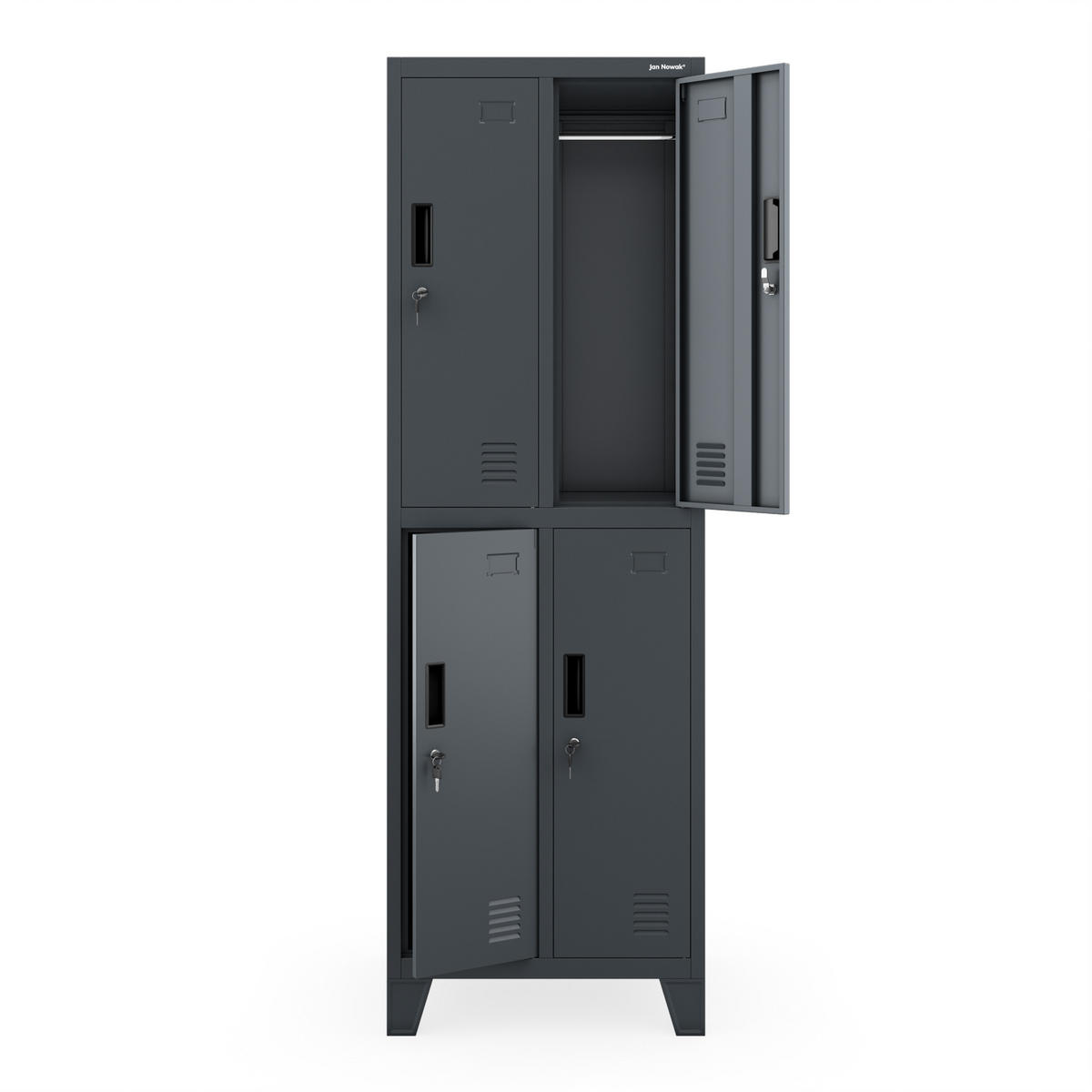 ARBEITSSCHUTZSCHRANK BARTEK 2 Plus - Anthrazit, Metall (56/172/45cm)