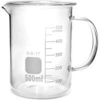MESSBECHER mit Griff 500 ml Borosilikatglas - Transparent, Glas (0.5L)