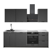 KUCHYNKA Fame-Line, Tmavo-sivá/antracitová, 230 cm, AP Marble - antracitová/tmavosivá, kompozitné drevo (230/82/60cm) - Vicco