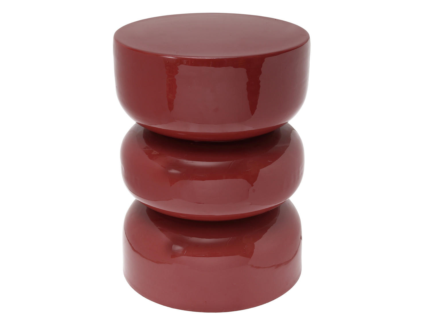 HOCKER Rey Rot Ø36/48 cm - Rot, Metall (36/48/36cm) - Leitmotiv