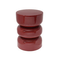 HOCKER Rey Rot Ø36/48 cm - Rot, Metall (36/48/36cm) - Leitmotiv