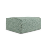 POUF Strukturstoff Stoff Grün - Schwarz/Hellgrün, Kunststoff/Textil (90/80/60cm) - Makamii